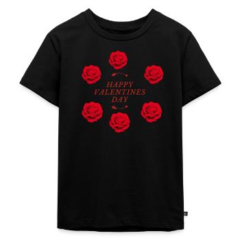 Rote Rosen - Kinder Premium Bio T-Shirt - Schwarz - Vorne - Mikhail (115cm)