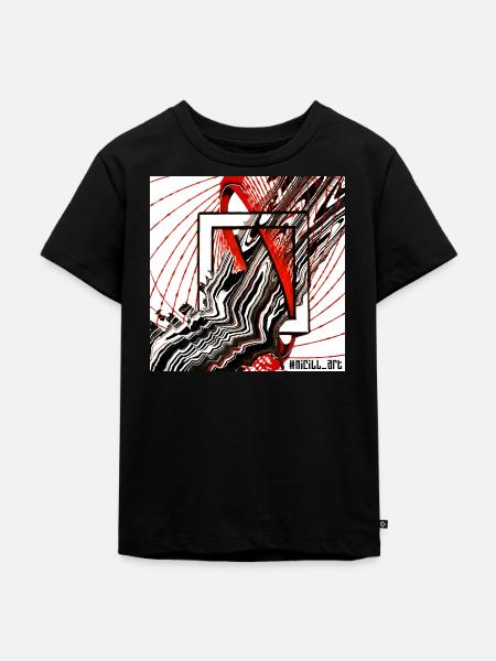 Frame flow - Kinder Premium Bio T-Shirt - Schwarz