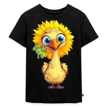 Drôle d’oiseau - T-shirt Premium bio Enfant - noir - Devant - Mikhail (115cm)