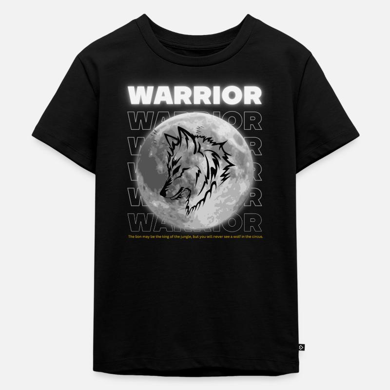 Warrior - Kinder Premium Bio T-Shirt - Schwarz