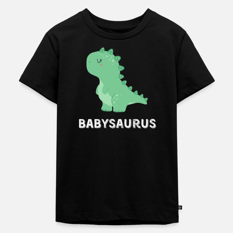 Babysaurus - Kinder Premium Bio T-Shirt - Schwarz