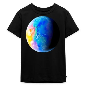 Planet - Kinder Premium Bio T-Shirt - Schwarz - Vorne - Mikhail (115cm)