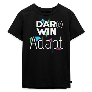 Darwin Adapt - Kinder Premium Bio T-Shirt - Schwarz - Vorne - Mikhail (115cm)