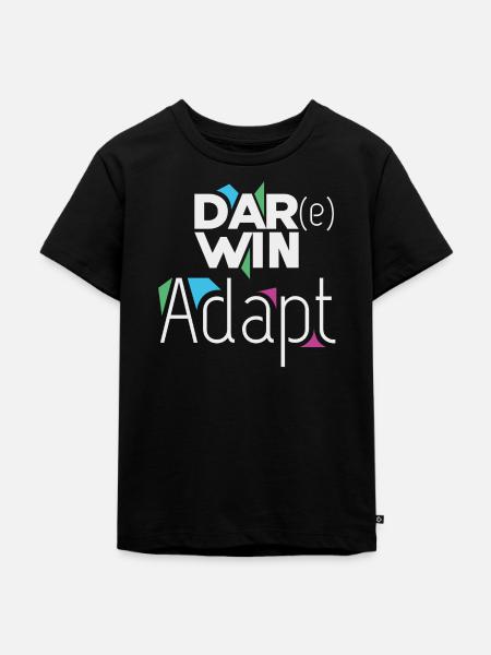 Darwin Adapt - Kinder Premium Bio T-Shirt - Schwarz