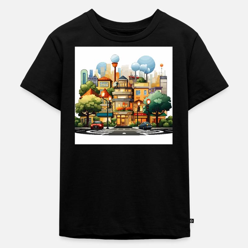Intersection Harmony - Kids Premium Organic T-Shirt - black