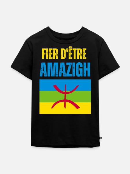 stolz, Amazigh zu sein - Kinder Premium Bio T-Shirt - Schwarz