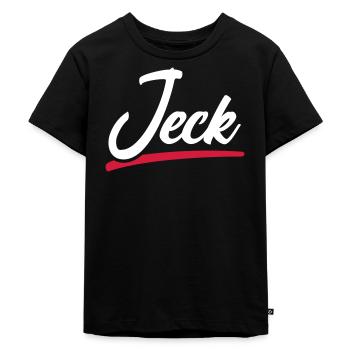 JECK | KÖLN | RHEINLAND - Kinder Premium Bio T-Shirt - Schwarz - Vorne - Mikhail (115cm)