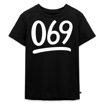 069 Handschrift - Kinder Premium Bio T-Shirt - Schwarz - Vorne - Mikhail (115cm)