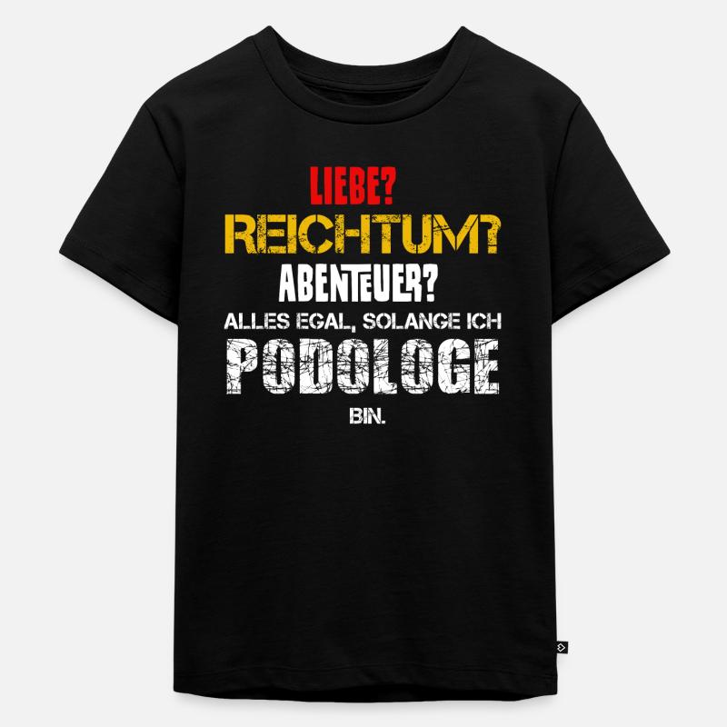Podologie formation pieds sort drôle azubi - T-shirt Premium bio Enfant - noir