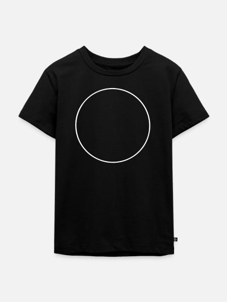 Circle - Kids Premium Organic T-Shirt - black