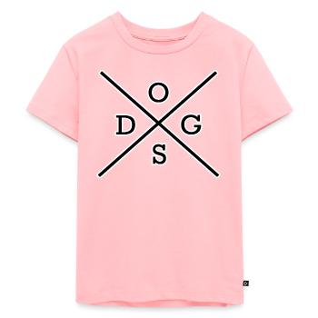 canine - T-shirt Premium bio Enfant - rose - Devant - AI Model Kid Female (0cm)