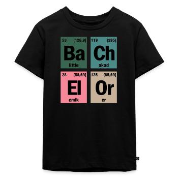 Étudiant au baccalauréat en chimie périodiquement disant - T-shirt Premium bio Enfant - noir - Devant - Mikhail (115cm)