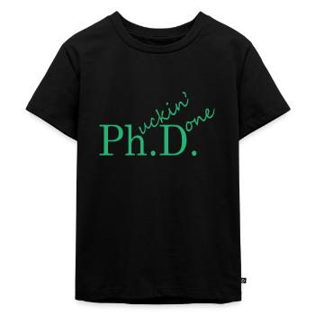 Thèse de doctorat Phd Diplôme Cadeau - T-shirt Premium bio Enfant - noir - Devant - Mikhail (115cm)