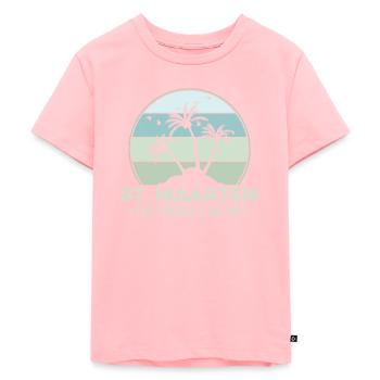 Sint Maarten The friendly Island - Kids Premium Organic T-Shirt - rose - Front - AI Model Kid Female (0cm)