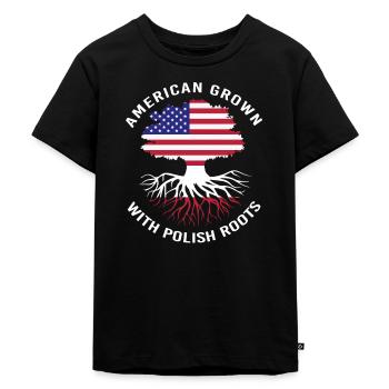 Poland Polish - Kids Premium Organic T-Shirt - black - Front - Mikhail (115cm)