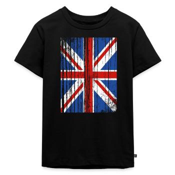 England English - Kids Premium Organic T-Shirt - black - Front - Mikhail (115cm)