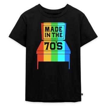 Flipper Pinball - Kids Premium Organic T-Shirt - black - Front - Mikhail (115cm)