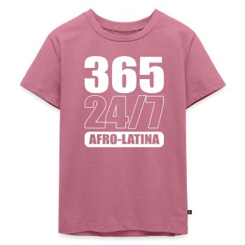 Afro Latina - T-shirt Premium bio Enfant - mauve - Devant - Hailey (125cm)