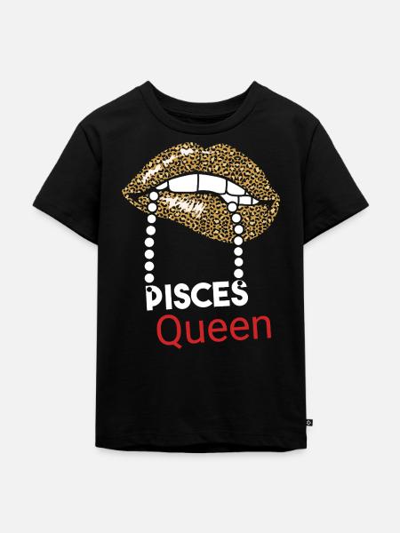 Sternzeichen Fische - Kinder Premium Bio T-Shirt - Schwarz