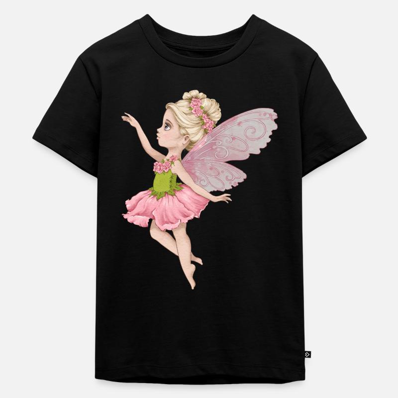 elfe - Kinder Premium Bio T-Shirt - Schwarz