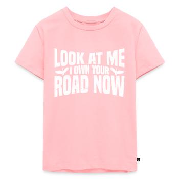 Kanadischer Kranich - Kinder Premium Bio T-Shirt - Rosa - Vorne - AI Model Kid Female (0cm)