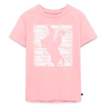 Cowboy horse cowboy boots - Kids Premium Organic T-Shirt - rose - Front - AI Model Kid Female (0cm)