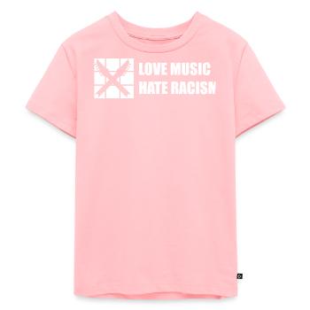 Mélo Amoureux De La Musique Déteste Racisme Guitare - T-shirt Premium bio Enfant - rose - Devant - AI Model Kid Female (0cm)