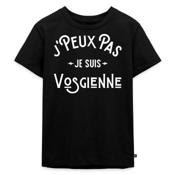 je peux pas je suis vosgienne , Vosges 88 cadeau - T-shirt Premium bio Enfant - noir - Devant - Mikhail (115cm)