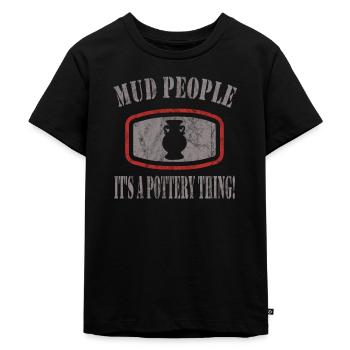 Töpfern - Kinder Premium Bio T-Shirt - Schwarz - Vorne - Mikhail (115cm)