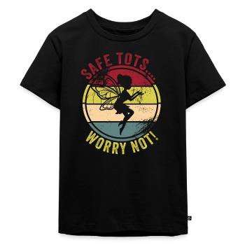 Babysitter - Premium økologisk T-shirt til børn - sort - Foran - Mikhail (115cm)