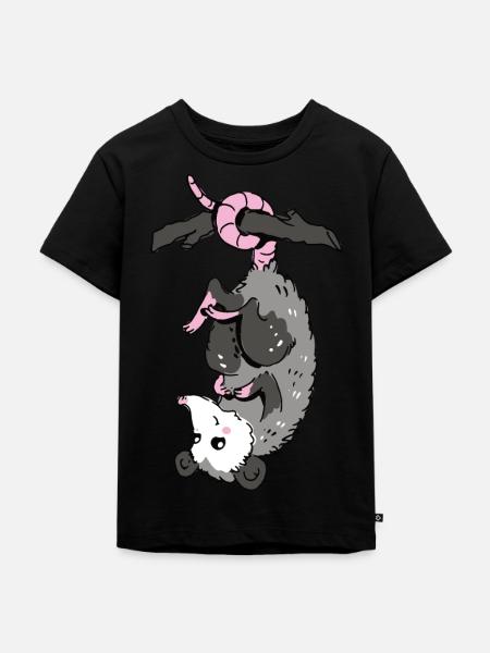 Opossum - Kinder Premium Bio T-Shirt - Schwarz