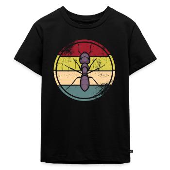Insekten - Kinder Premium Bio T-Shirt - Schwarz - Vorne - Mikhail (115cm)