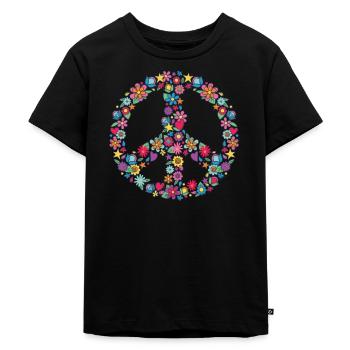Hippy - Kids Premium Organic T-Shirt - black - Front - Mikhail (115cm)