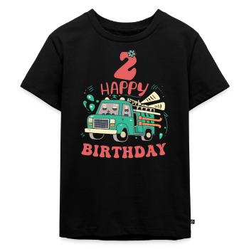 2e anniversaire les gars - T-shirt Premium bio Enfant - noir - Devant - Mikhail (115cm)