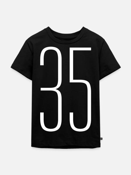 35 - Kinder Premium Bio T-Shirt - Schwarz