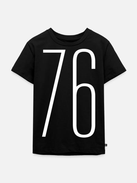 76 - Kinder Premium Bio T-Shirt - Schwarz
