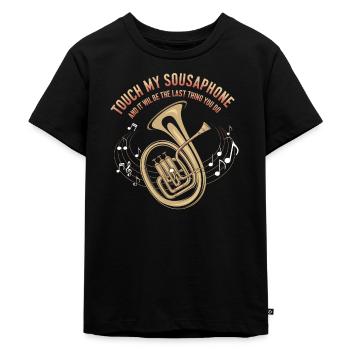 Sousaphone - Kids Premium Organic T-Shirt - black - Front - Mikhail (115cm)