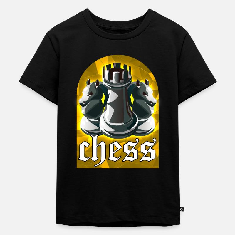 Schach - Kinder Premium Bio T-Shirt - Schwarz
