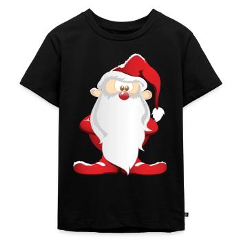 Santa Claus - Kids Premium Organic T-Shirt - black - Front - Mikhail (115cm)