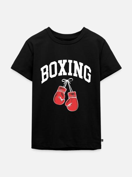 Boxen - Kinder Premium Bio T-Shirt - Schwarz