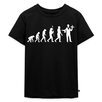 Kellner - Kinder Premium Bio T-Shirt - Schwarz - Vorne - Mikhail (115cm)