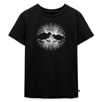 Wachteln Blässhuhn Mondschein Aufzucht Geschenk - Kinder Premium Bio T-Shirt - Schwarz - Vorne - Mikhail (115cm)