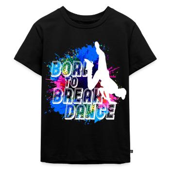 Breakdance Kind Junge Breakdancer Geschenk Cool - Kinder Premium Bio T-Shirt - Schwarz - Vorne - Mikhail (115cm)