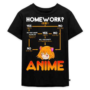 Anime Manga - Kinder Premium Bio T-Shirt - Schwarz - Vorne - Mikhail (115cm)