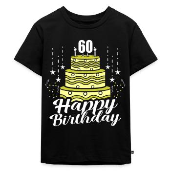 60. Geburtstag - Kinder Premium Bio T-Shirt - Schwarz - Vorne - Mikhail (115cm)