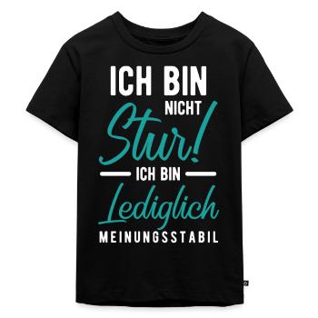 lustiger spruch - Kinder Premium Bio T-Shirt - Schwarz - Vorne - Mikhail (115cm)