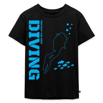 dive - Kids Premium Organic T-Shirt - black - Front - Mikhail (115cm)