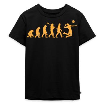 Volleyball - Kinder Premium Bio T-Shirt - Schwarz - Vorne - Mikhail (115cm)