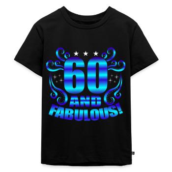 60. Geburtstag - Kinder Premium Bio T-Shirt - Schwarz - Vorne - Mikhail (115cm)