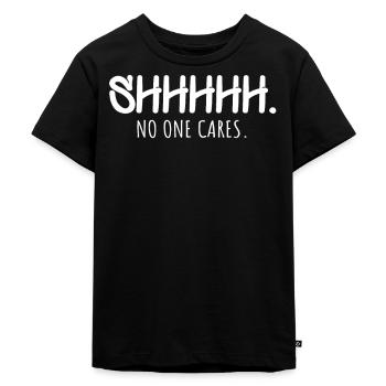 lustiger Spruch lustige sprüche - Kinder Premium Bio T-Shirt - Schwarz - Vorne - Mikhail (115cm)